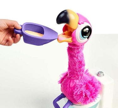 FlammyTalk | Dein geschwätziger Freund - Interaktive singende und sprechende Flamingo-Plüschfigur!
